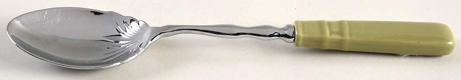 Woven Traditions Sage Pasta Serving Spoon by Longaberger-1
