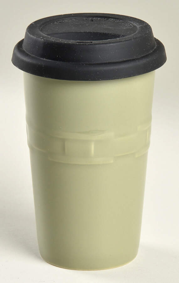 Woven Traditions Sage Travel Tumbler & Silicone/Plastic Lid by Longaberger-1