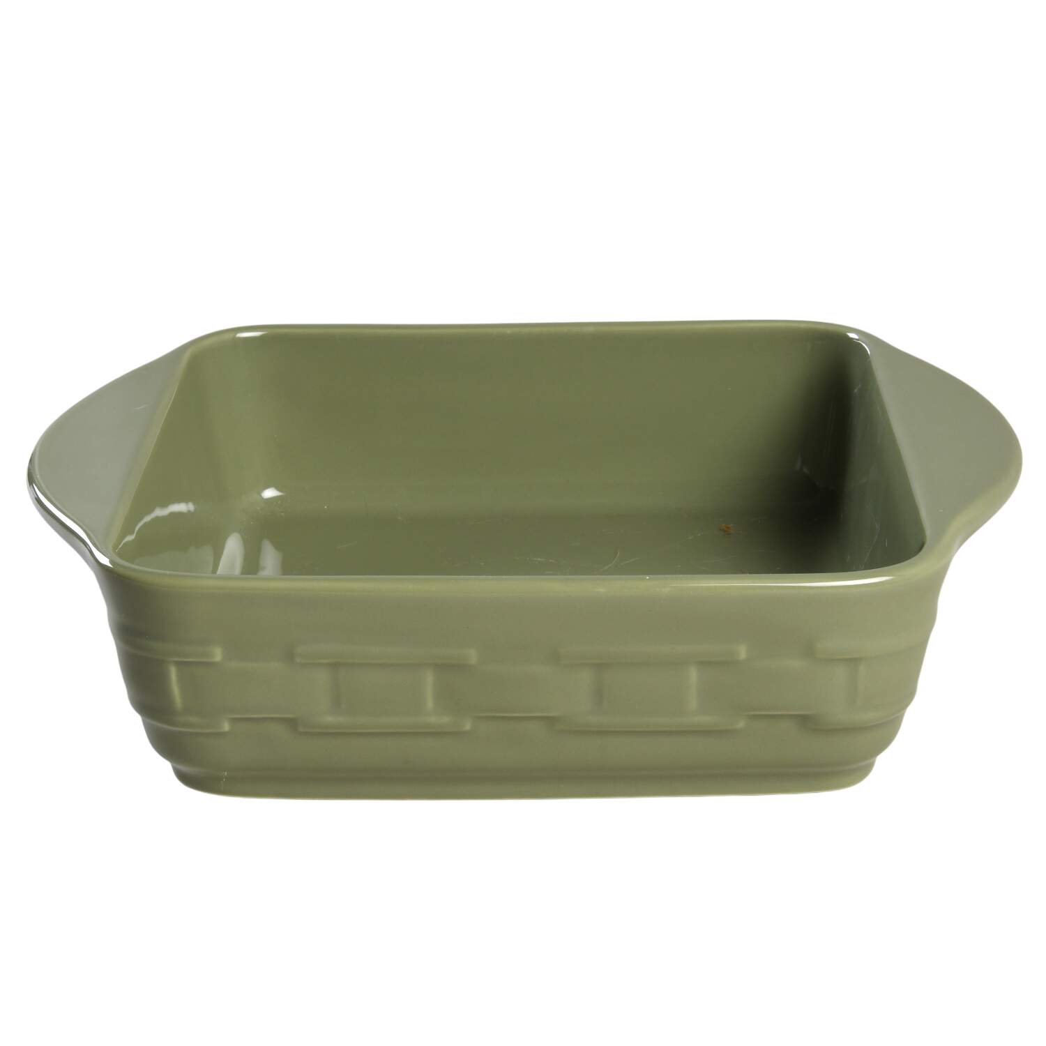 Woven Traditions Sage 11" Square Baker by Longaberger-1