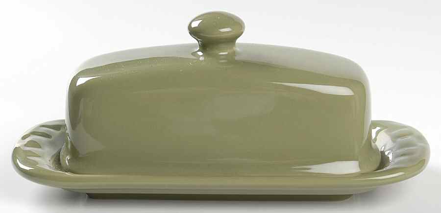 Woven Traditions Sage 1/4 Lb Covered Butter by Longaberger-1