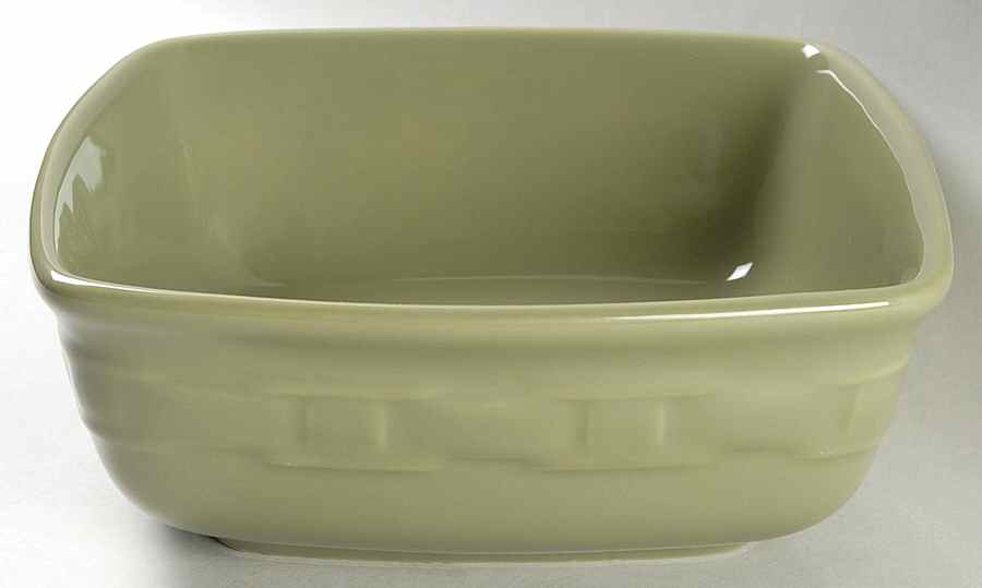 Woven Traditions Sage 8" Square Vegetable Bowl by Longaberger-1