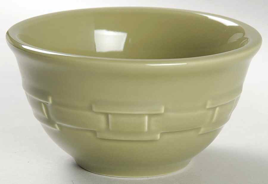 Woven Traditions Sage Dessert Bowl by Longaberger-1