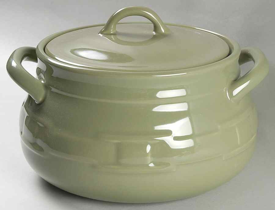 Woven Traditions Sage Tureen &  Lid by Longaberger-1