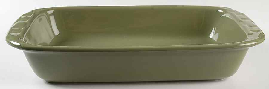 Woven Traditions Sage 15" Rectangular Baker by Longaberger-1