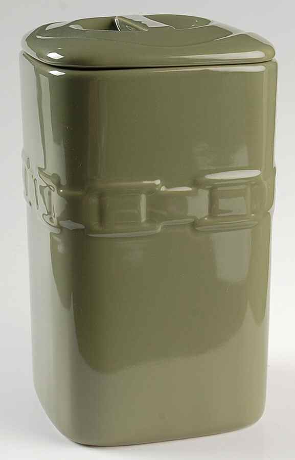 Woven Traditions Sage Large Square Canister & Lid by Longaberger-1