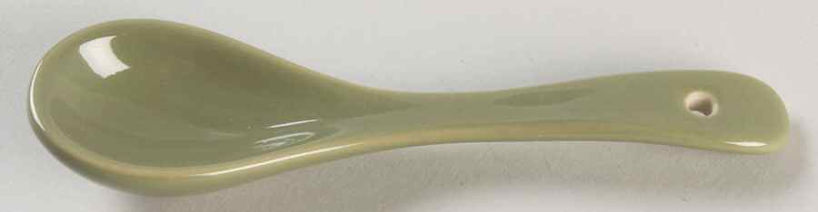 Woven Traditions Sage Ceramic Tasting Spoon by Longaberger-1