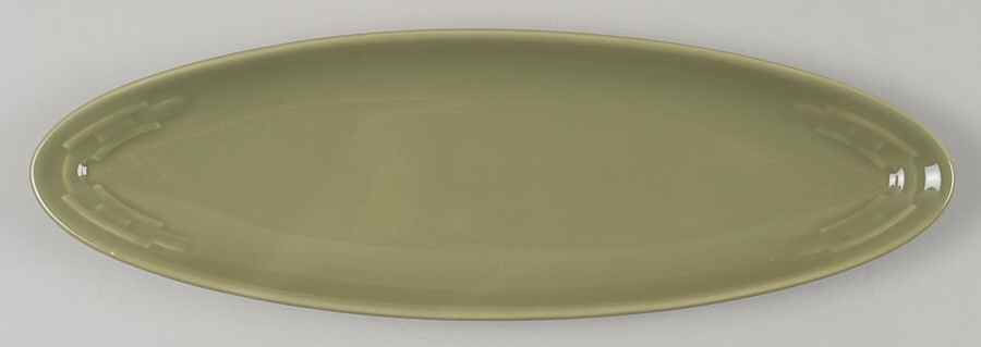 Woven Traditions Sage 12" Oval Narrow Tray by Longaberger-1