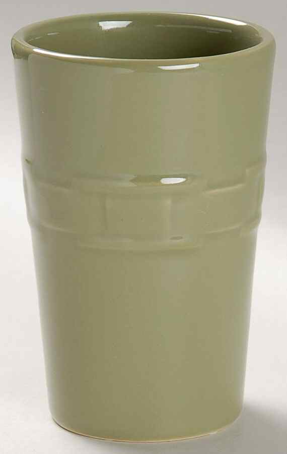 Woven Traditions Sage China Bathroom Tumbler by Longaberger-1