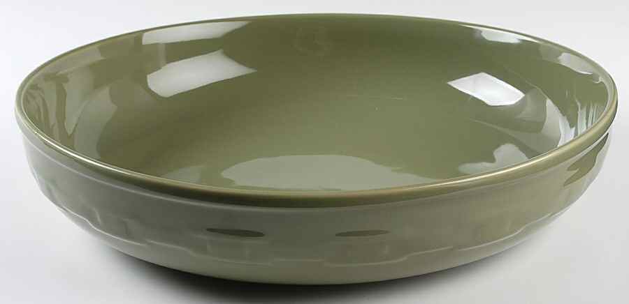 Woven Traditions Sage 13" Round Serving Bowl by Longaberger-1