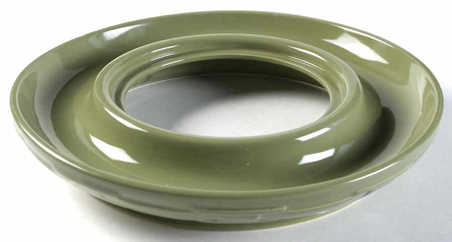 Woven Traditions Sage Round Cheese & Cracker Tray No Cutting Board by Longaberger-1