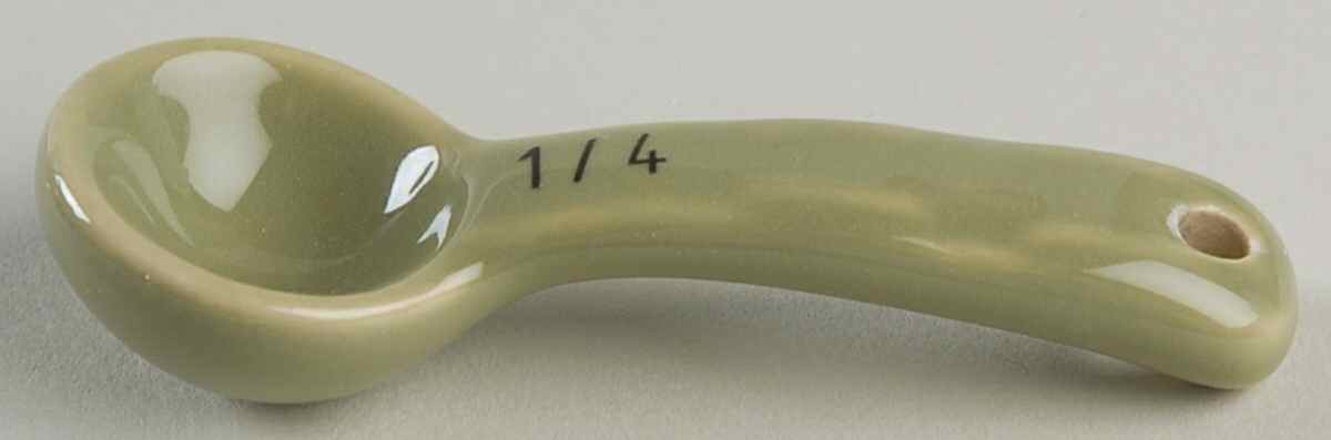 Woven Traditions Sage 1/4 Teaspoon Ceramic Measuring Spoon by Longaberger-1