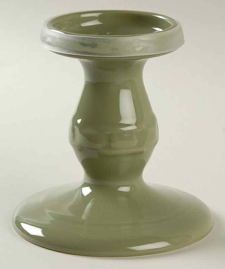 Woven Traditions Sage Ceramic Base for Glassware Trifle Bowl & Plast Lid by Longaberger-1