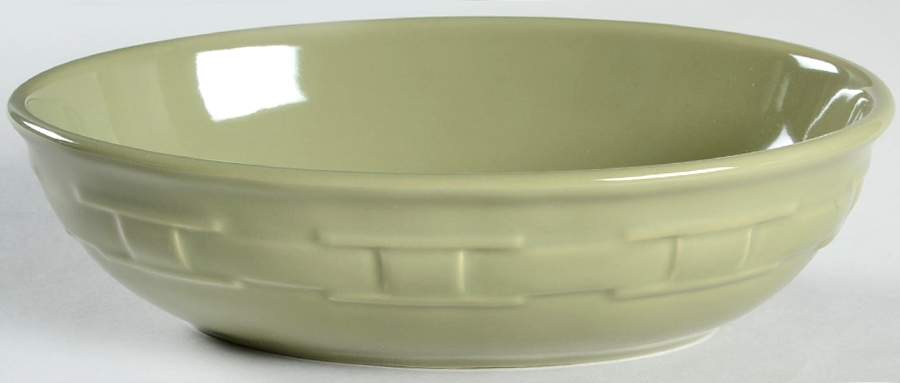 Woven Traditions Sage 9" Oval Vegetable Bowl by Longaberger-1