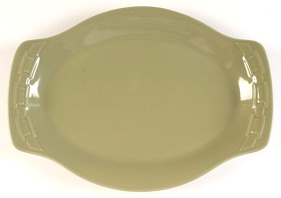 Woven Traditions Sage 13" Oval Serving Platter by Longaberger-1