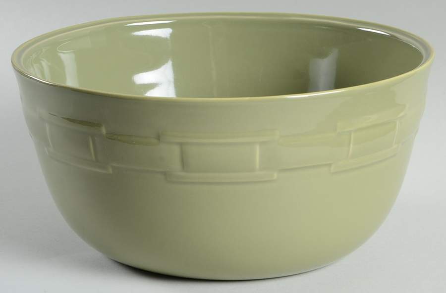 Woven Traditions Sage 10" Bowl for 8-in-1 Entertainer Set by Longaberger-1