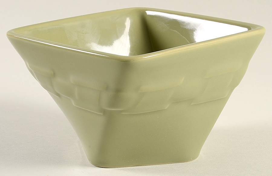 Woven Traditions Sage 4" Square Vegetable Bowl by Longaberger-1