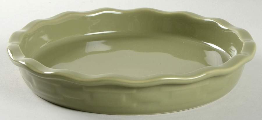 Woven Traditions Sage 9" Pie Baking Plate by Longaberger-1