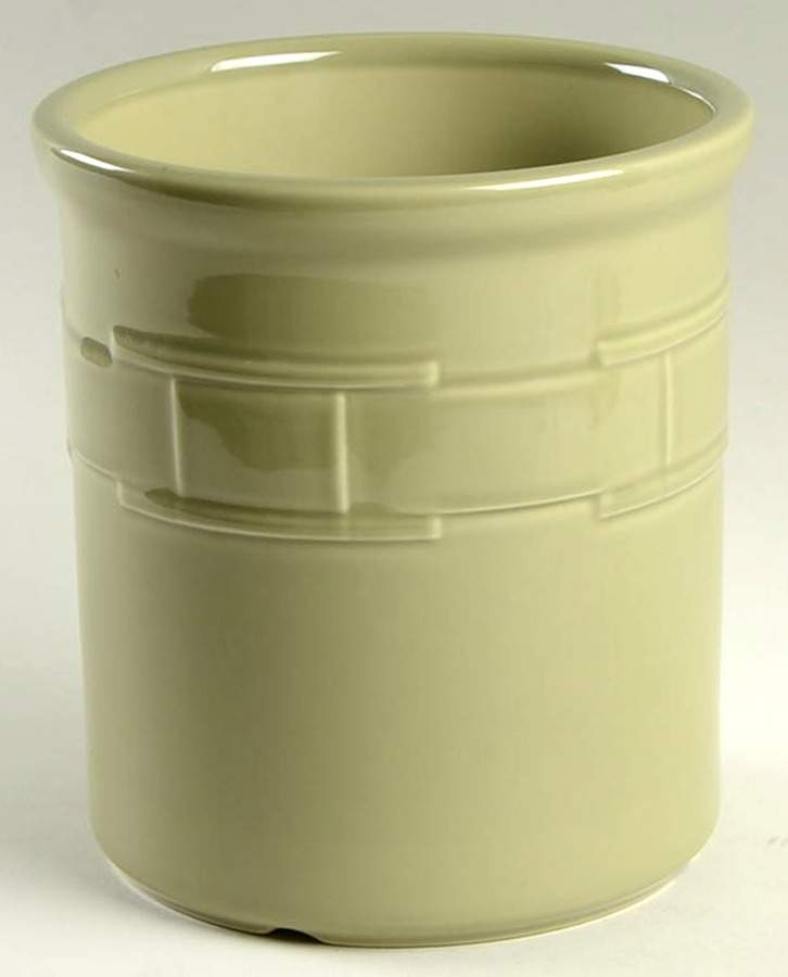 Woven Traditions Sage 2 Quart Utensil/Pickling Crock by Longaberger-1