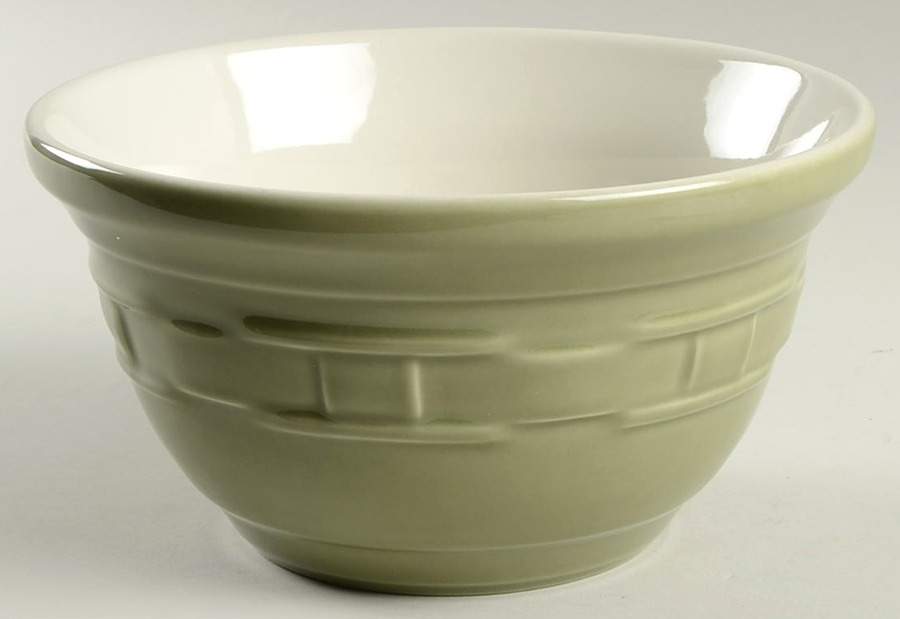 Woven Traditions Sage 8" Mixing Bowl by Longaberger-1