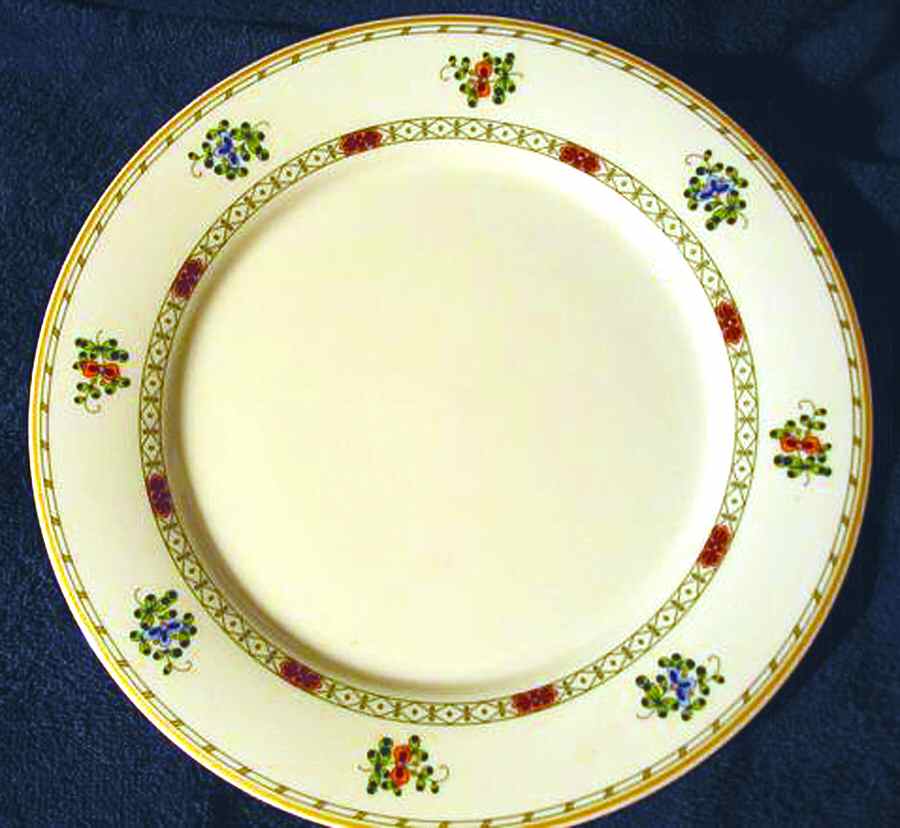 New Milde Green Dinner Plate by Pate de Limoges-1