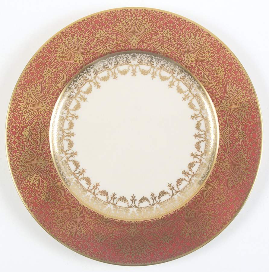 E358R Maroon Service Plate (Charger) by Lenox-1