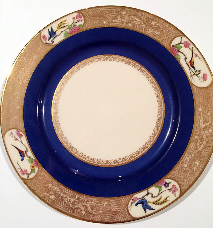 P13B Chinese Blue Dinner Plate by Lenox-1