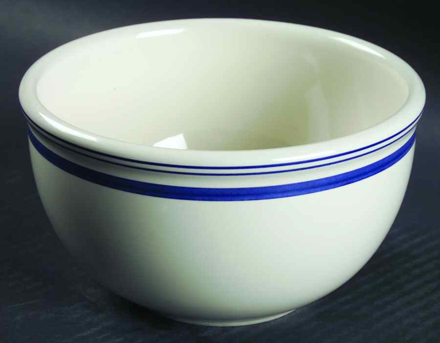 Cafe Stripe Blue (LR021, LR050) 6" Mixing Bowl by Ralph Lauren China-1