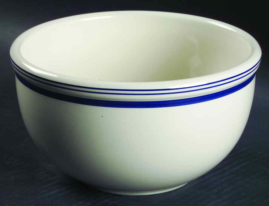 Cafe Stripe Blue (LR021, LR050) 7" Mixing Bowl by Ralph Lauren China-1