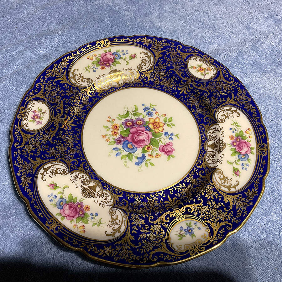 J328B Cobalt (Scalloped) Dinner Plate by Lenox-1