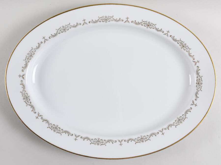 Valencia 16" Oval Serving Platter by Linden-1