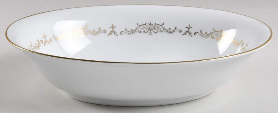 Valencia 10" Oval Vegetable Bowl by Linden-1