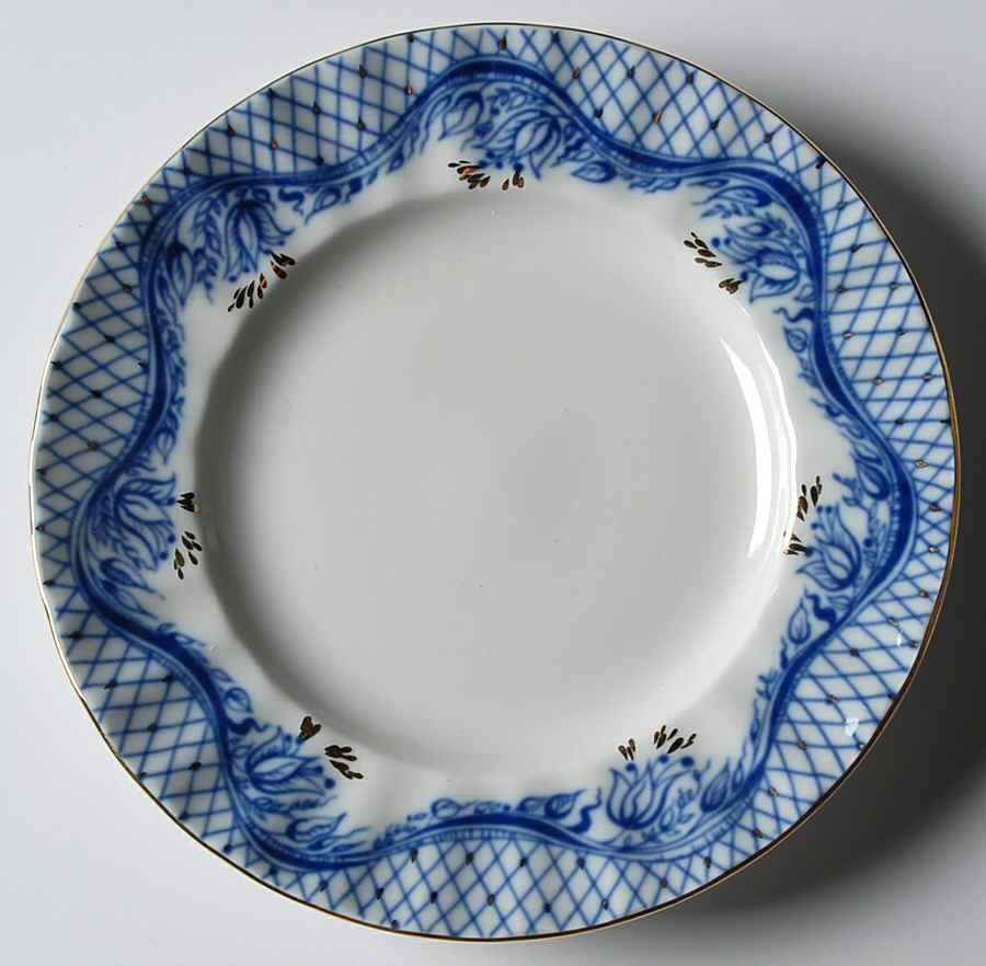 Blue Rhapsody Bread & Butter Plate by Lomonosov-1