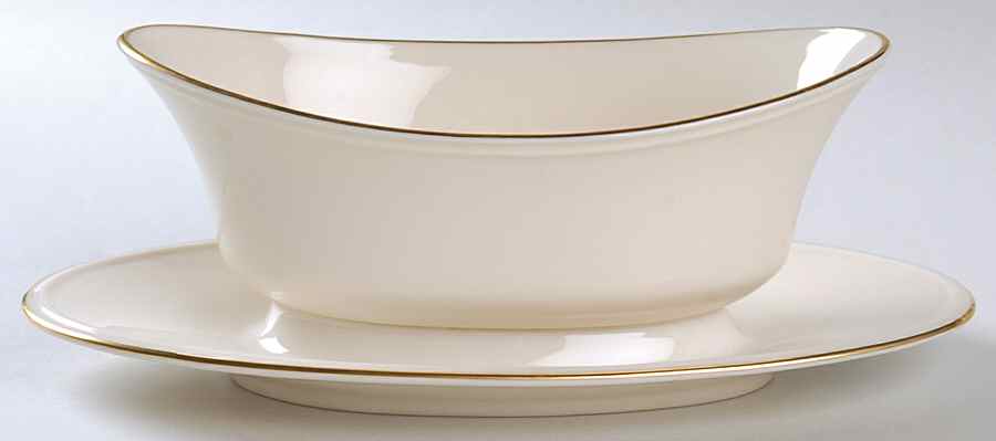 L31 Gravy Boat with Attached Underplate by Lenox-1