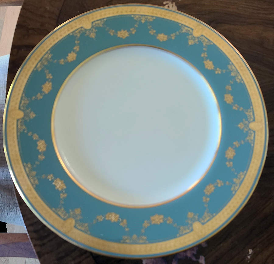 B10M Turquoise Blue Dinner Plate by Lenox-1
