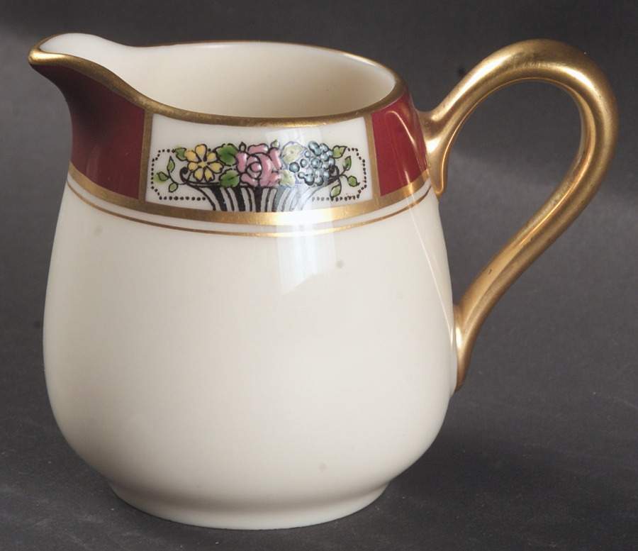 Meadowbrook Maroon Breakfast Creamer by Lenox-1