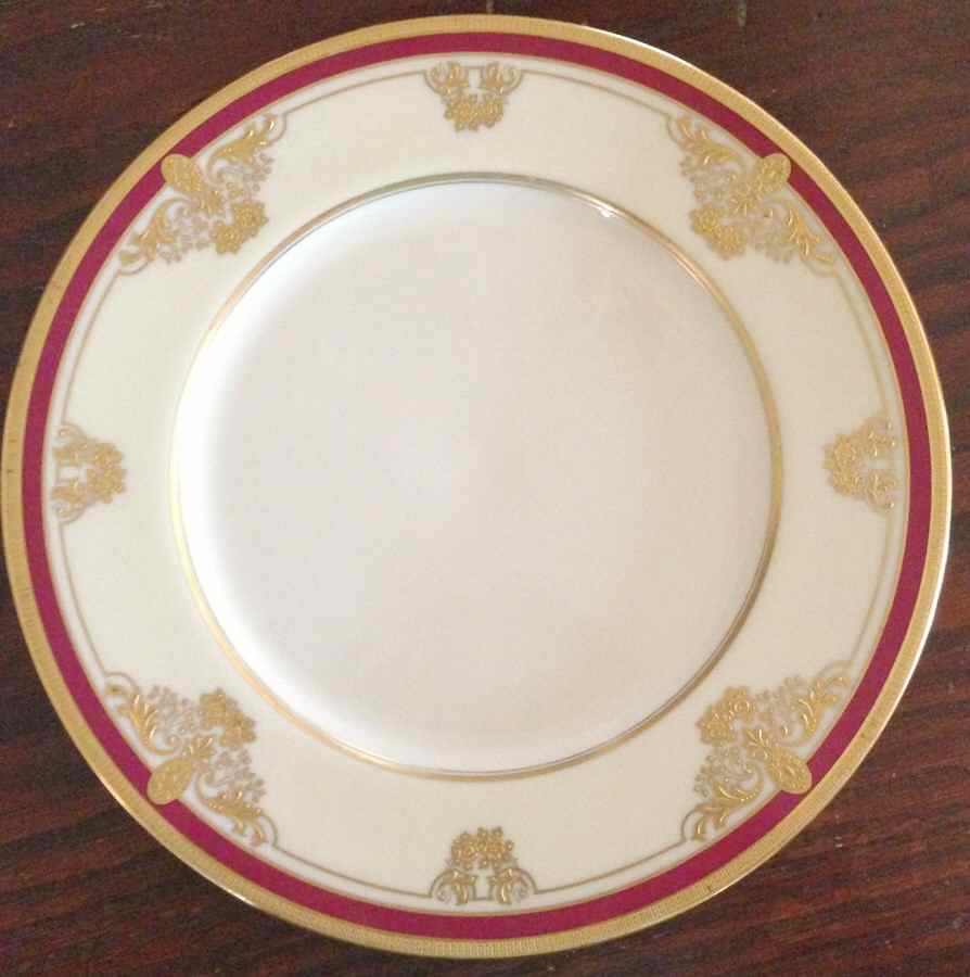 P4 Maroon Service Plate (Charger) by Lenox-1