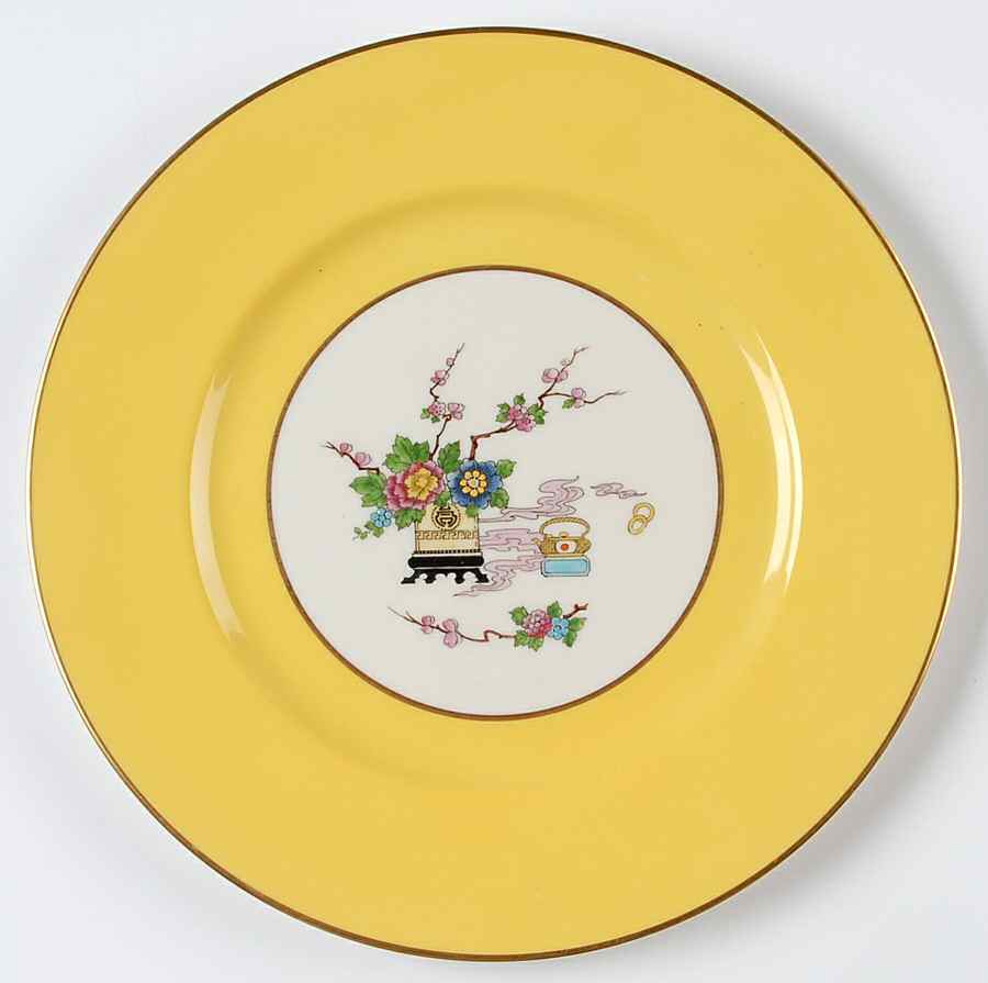 P76A Yellow Dinner Plate by Lenox-1