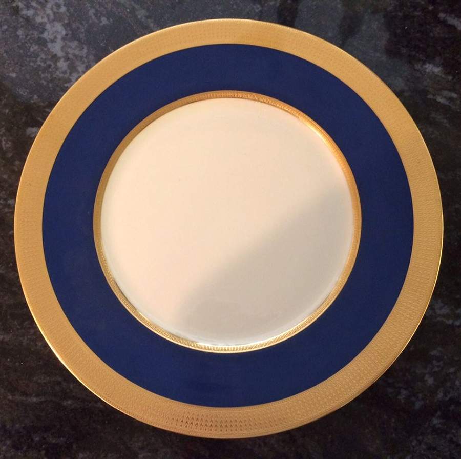 M70 Chinese Blue Service Plate (Charger) by Lenox-1