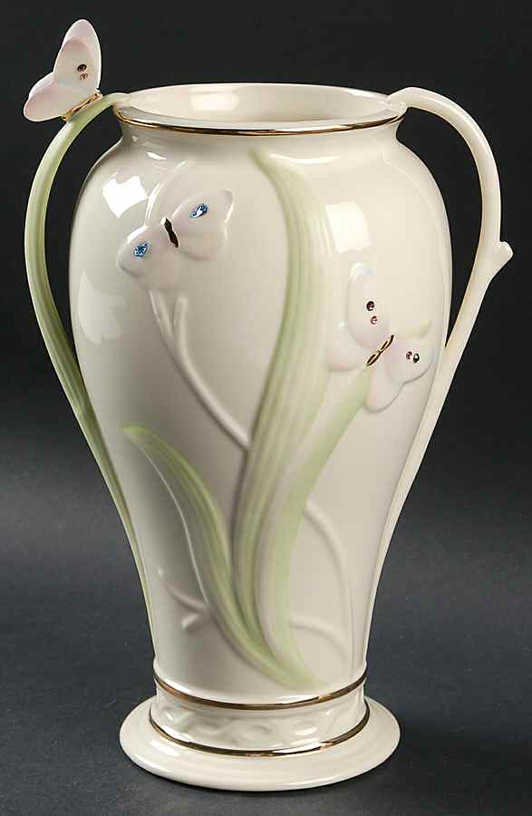 Jeweled Butterfly 10" Handled Vase by Lenox-1
