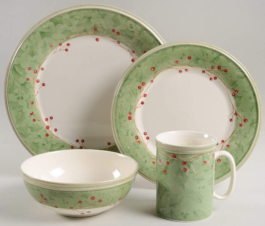 Holiday Gatherings Damask 4 Piece Place Setting by Lenox-1