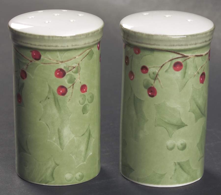 Holiday Gatherings Damask Salt & Pepper Set by Lenox-1
