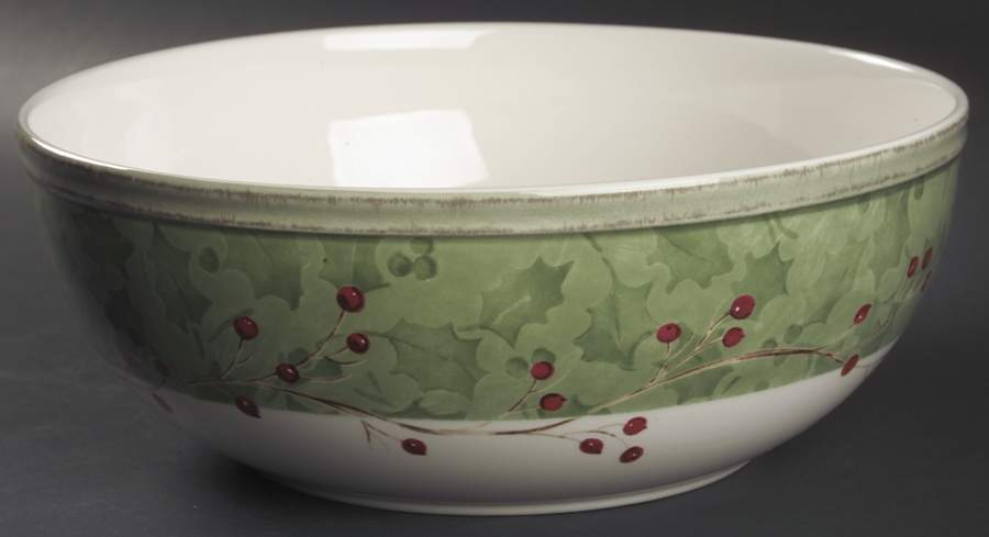 Holiday Gatherings Damask 9" Round Vegetable Bowl by Lenox-1