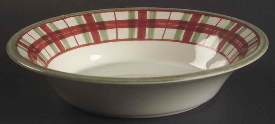 Holiday Gatherings Plaid 9" Individual Pasta Bowl by Lenox-1