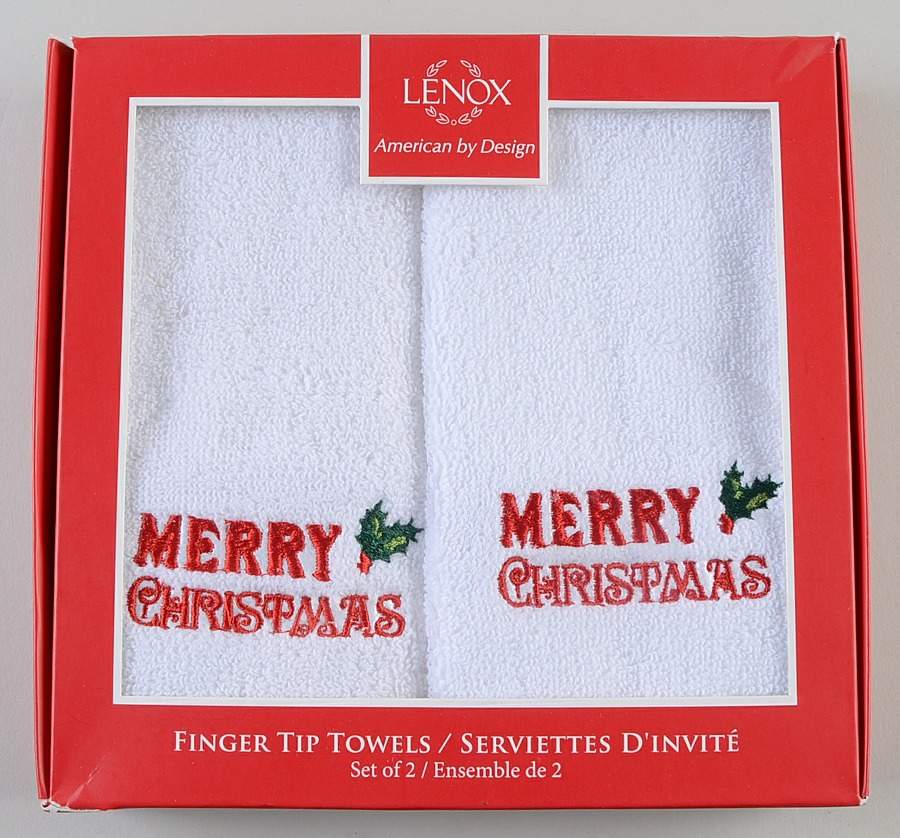 Holiday Gatherings Holiday Berry Fingertip Towel-Cloth by Lenox-1
