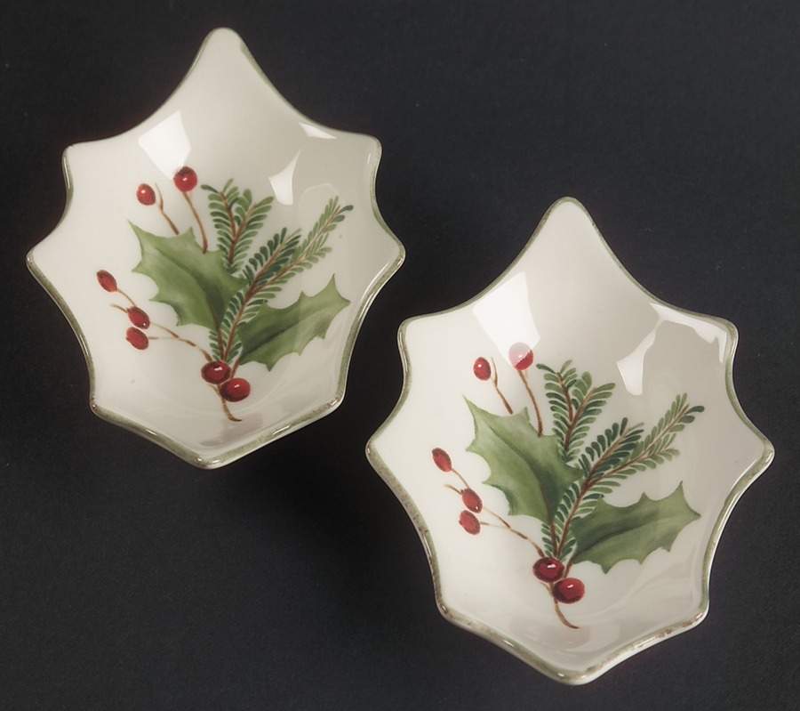 Holiday Gatherings Holiday Berry (Set of 2) Sauce Dips by Lenox-1