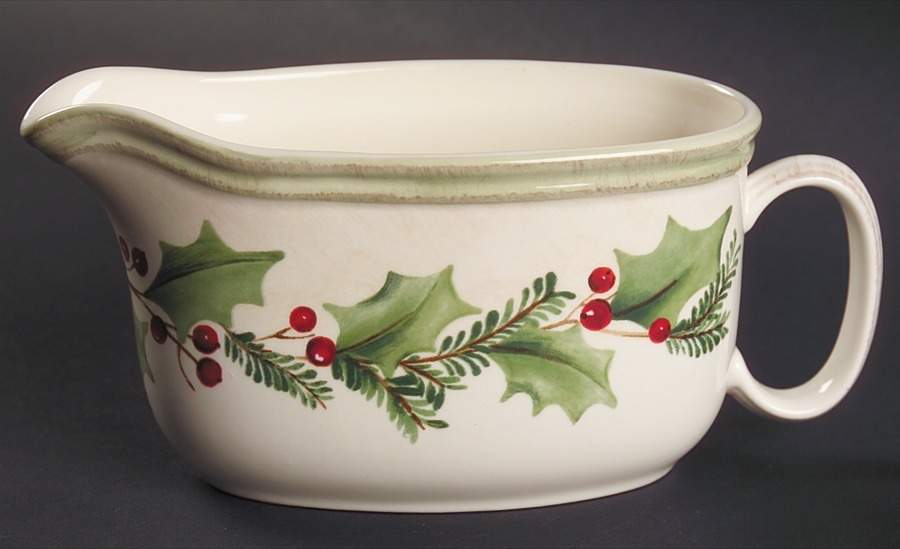 Holiday Gatherings Holiday Berry Open Sauce Boat by Lenox-1
