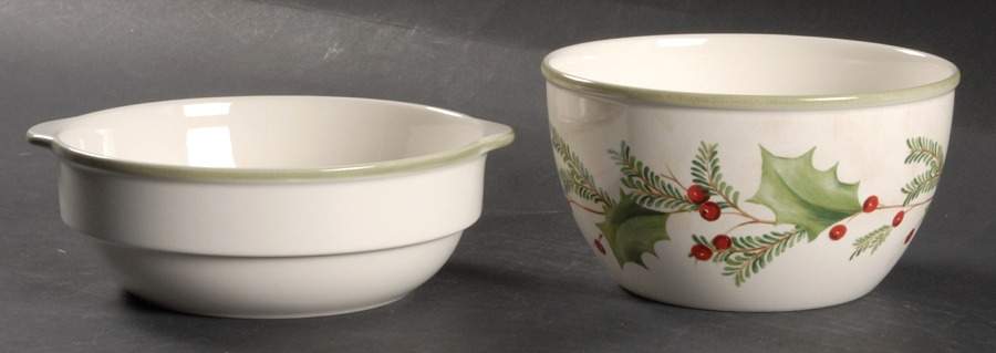 Holiday Gatherings Holiday Berry Dip Cooler Set-(Dip Bowl &Icer by Lenox-1