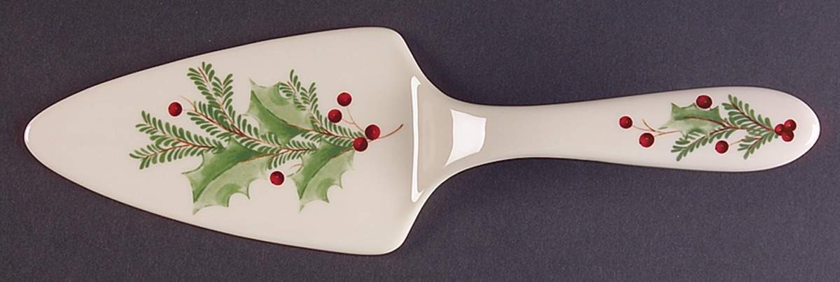 Holiday Gatherings Holiday Berry Solid Piece Dessert Server by Lenox-1