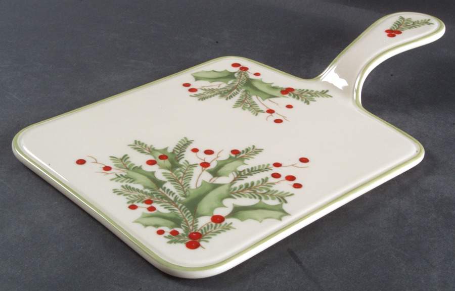 Holiday Gatherings Holiday Berry Handled Cheese Board by Lenox-1