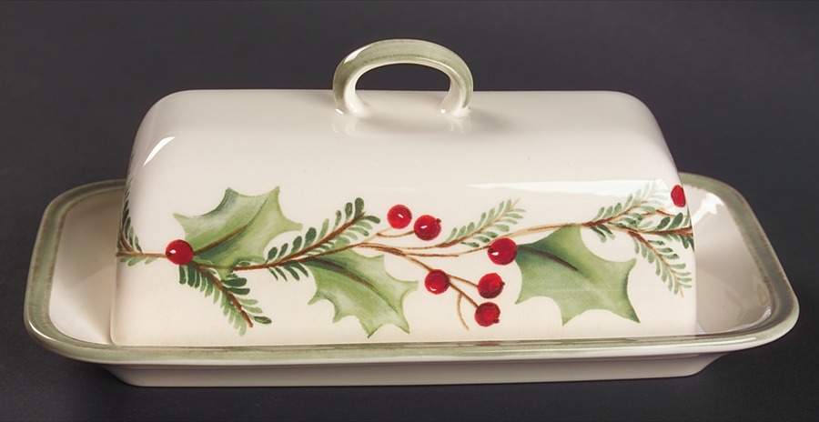 Holiday Gatherings Holiday Berry 1/4 Lb Covered Butter by Lenox-1